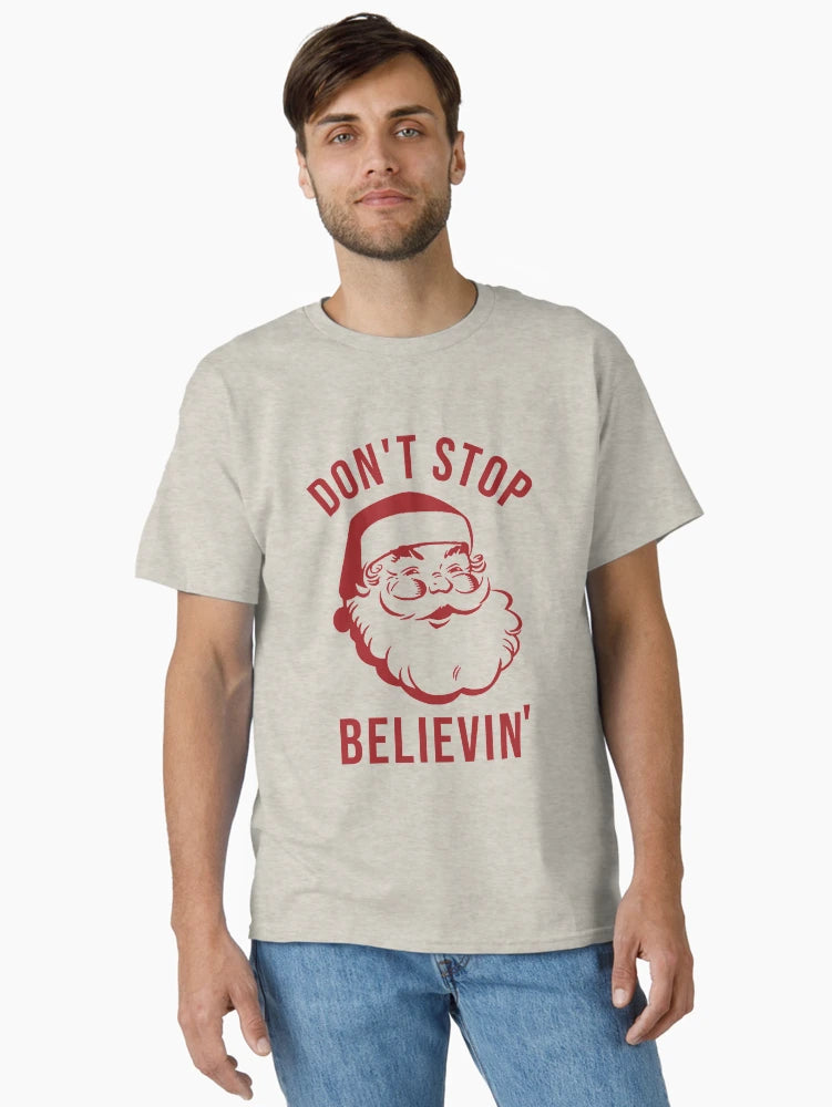 Don’t stop believin' - funny Santa Claus - Christmas design