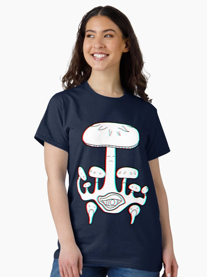 3d Mushroom Cluster With Eye - Trippy Mushrooms