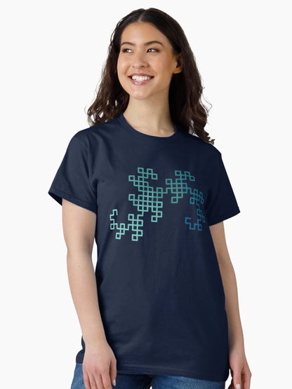 Dragon Curve Fractal - 8 Steps Gradient