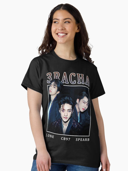 3RACHA Stray Kids Vintage Retro Kpop Band Style 90s