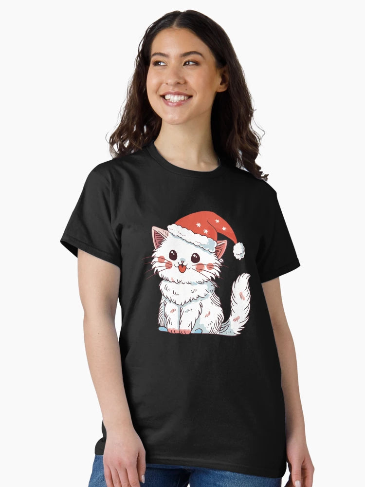 Adorable cat in a Santa hat collection