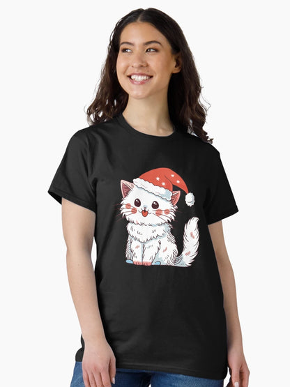 Adorable cat in a Santa hat collection
