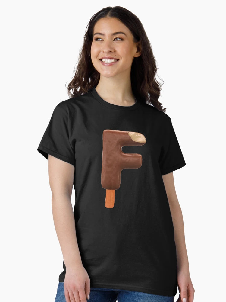 F Ice Cream F Letter 3d Alphabet Chocolate