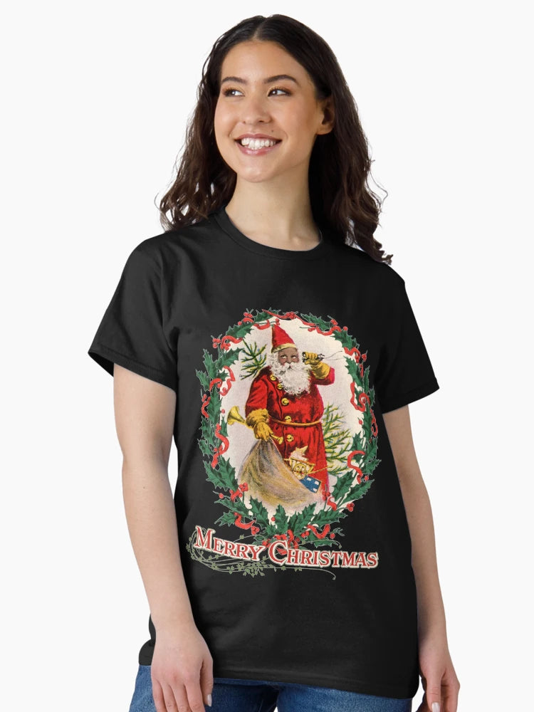 African American Santa Claus Antique Vintage Merry Christmas