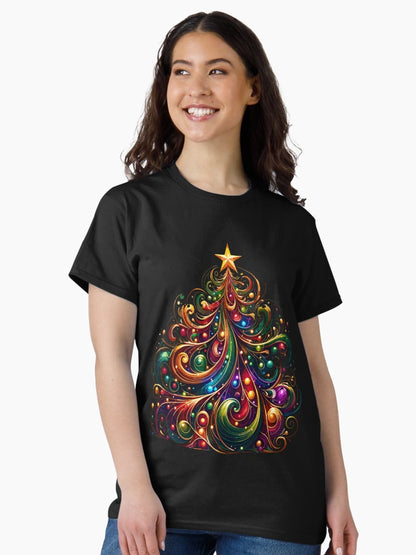 Festive Glow Christmas Tree Artwork
