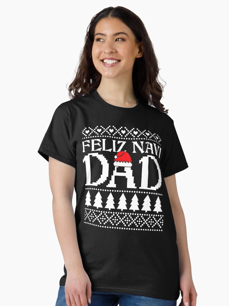 Feliz Navi Dad Hispanic Ugly Christmas Sweater Funny Gift For Latin Father
