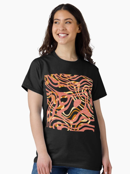 3D abstract metallic curves