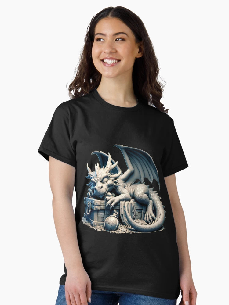 dragon sleeping on treasure