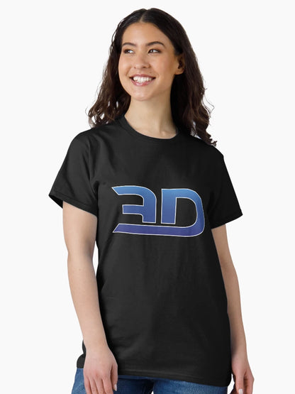 3D Minimal Blue Logo