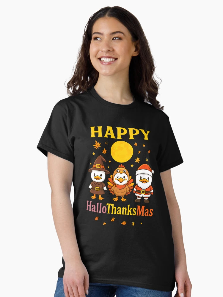 Duck Witch Turkey Santa Claus Costume Happy Hallothankmas
