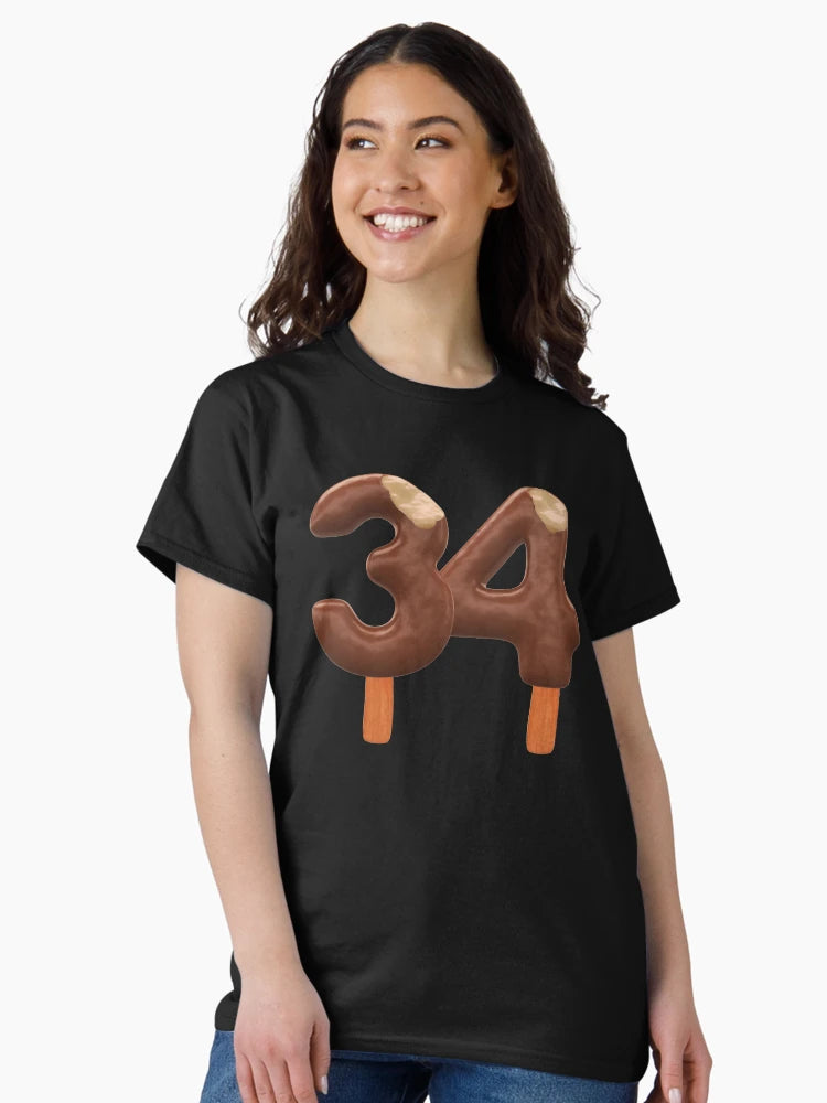 34 Ice Cream Thirty Four Number 3d Chocolate