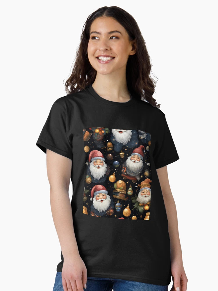 Festive Christmas Designs - Colorful Santa Clauses