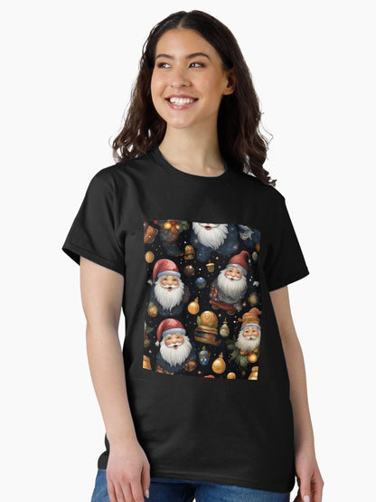 Festive Christmas Designs - Colorful Santa Clauses