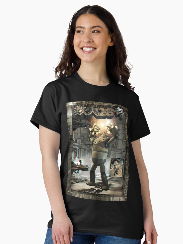 Gigantor the Giant Robot Anaglyph 3d pop-art illustration