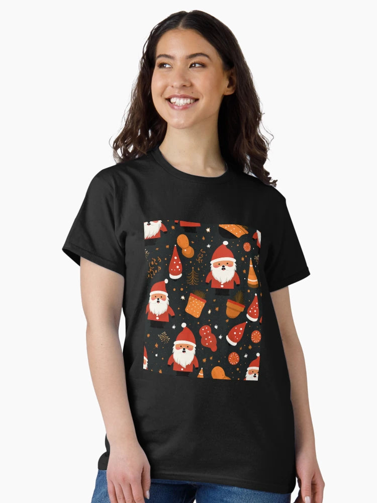 Festive Christmas Designs - Colorful Santa Clauses