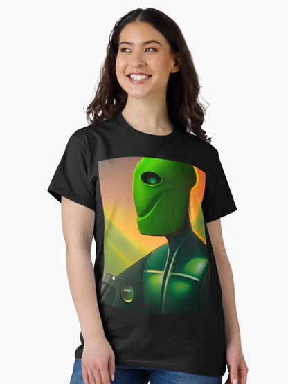 Alien 3D art. Surreal extraterrestrial