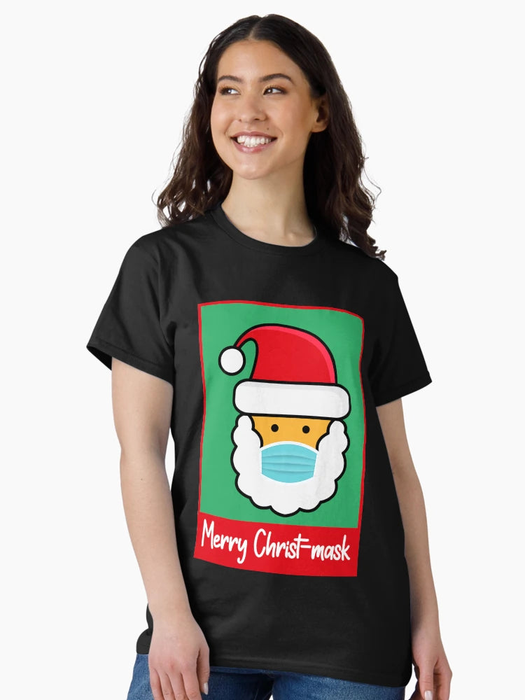 Merry Christmas (Christ mask) Santa with mask on