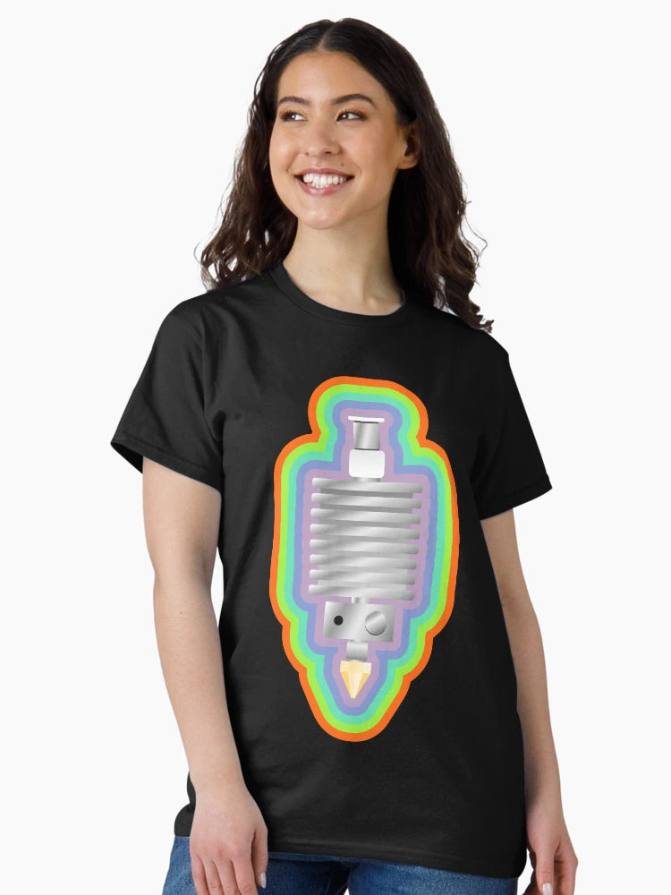 3D Printer Hot End Extruder with colorful border