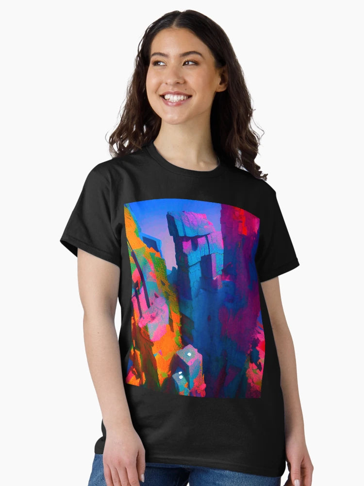 Abstract 3D Art. Colorful 3dlandscape artwork