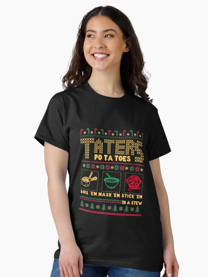 Funny Christmas Taters Potatoes Ugly