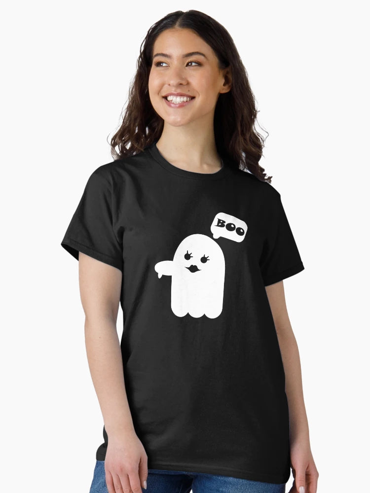 Female ghost of disapproval, cute halloween boo girl ghost