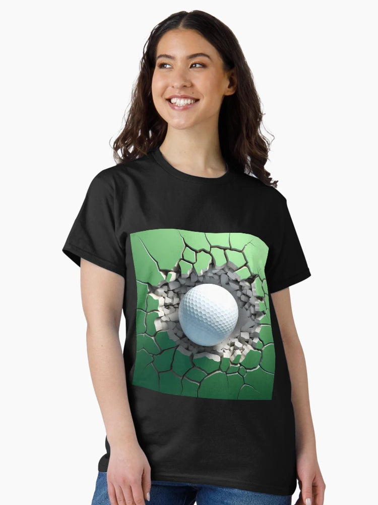 3D Golf Ball in a Wall Hole