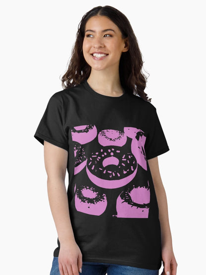 3D Donuts - Pink on Dark Background