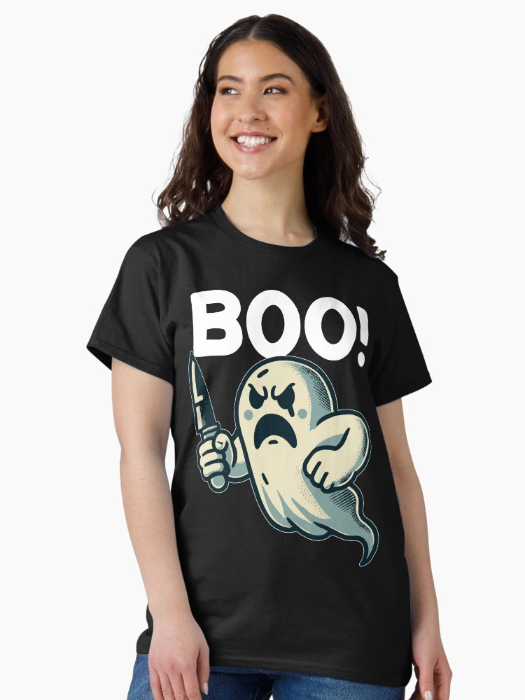 A ghost carrying a knife