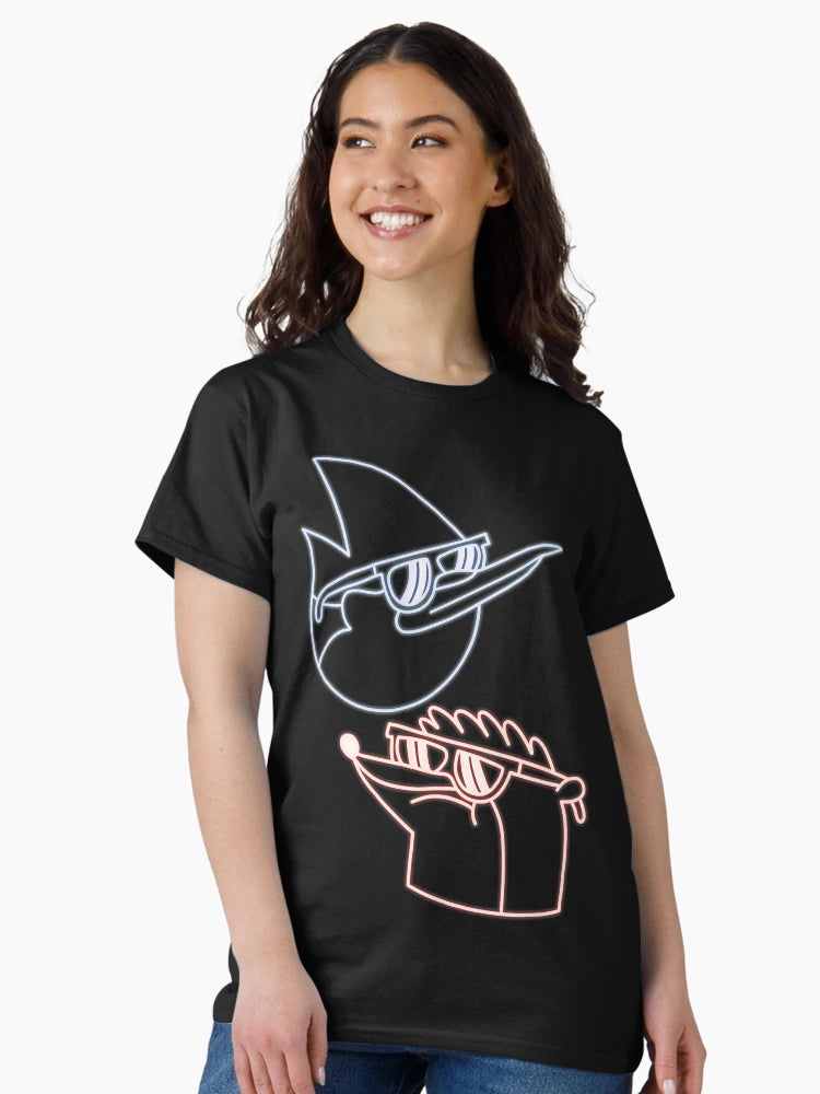 Mordecai and Rigby neon