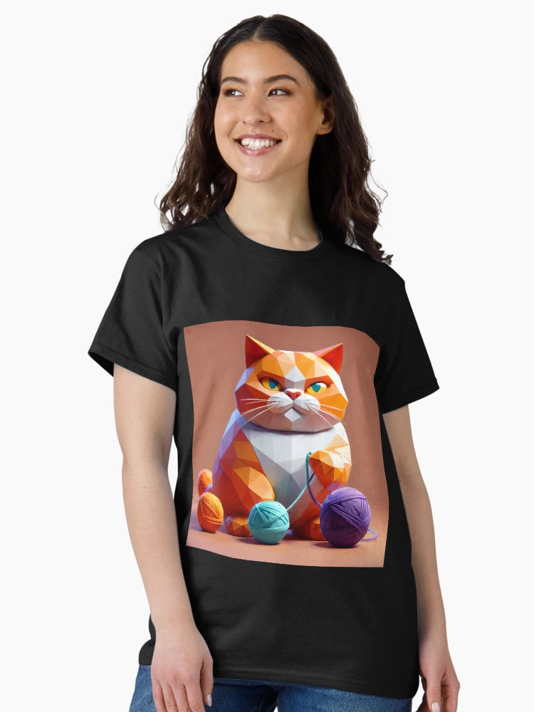 3D Angry Cat with Sewing Balls