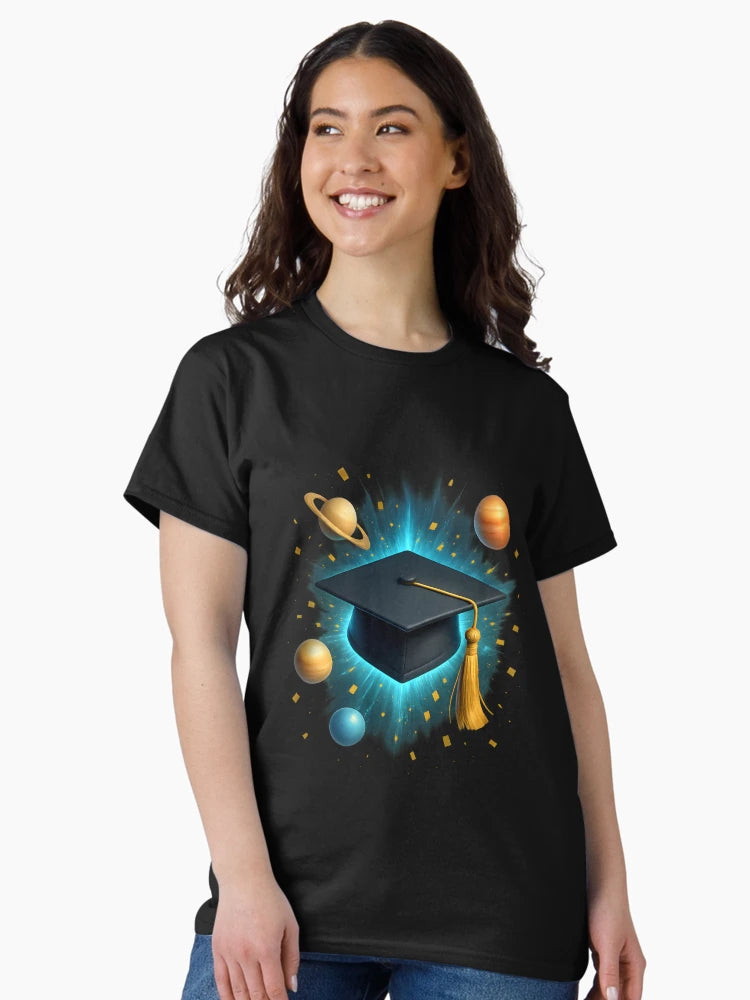 Gold Graduation Cap Celebration 3D Design