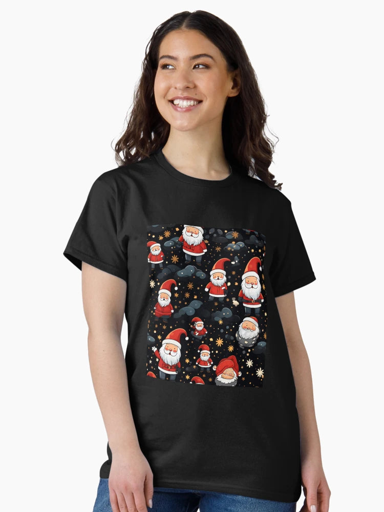 Festive Christmas Designs - Colorful Santa Clauses