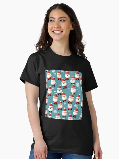Festive Christmas Designs - Colorful Santa Clauses