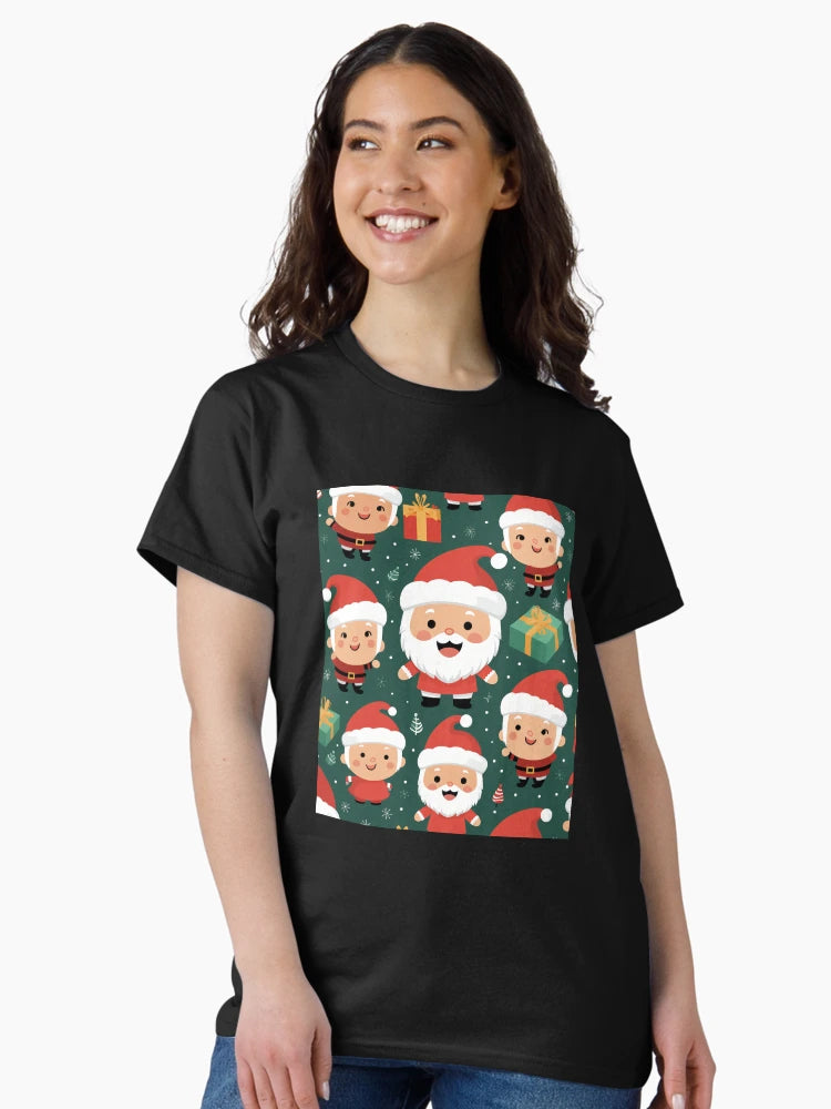 Festive Christmas Designs - Colorful Santa Clauses