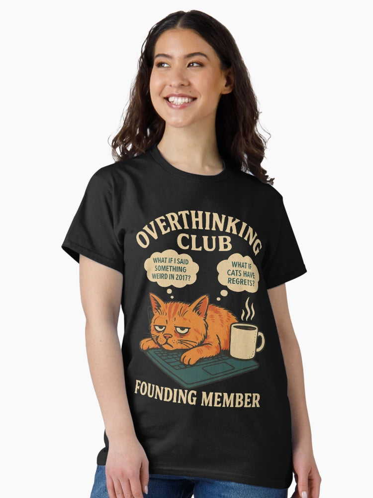 Overthinking Club – Founding Member (Cat Edition)