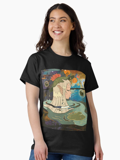 3d animated painting of a cute girl