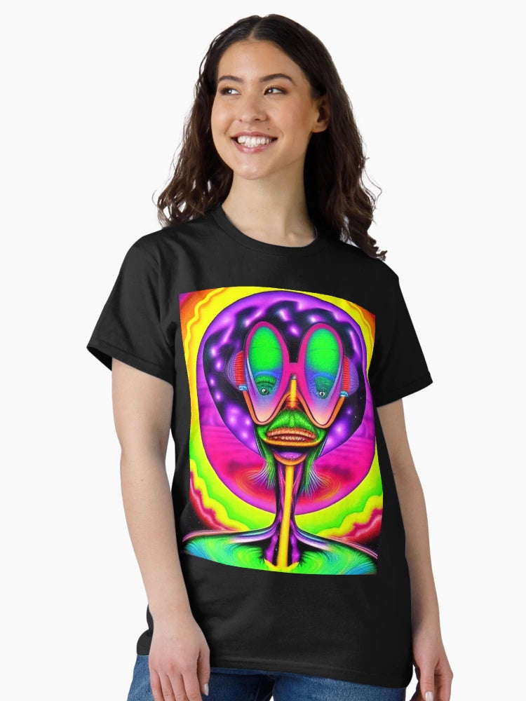 3D alien art. Trippy psychedelic