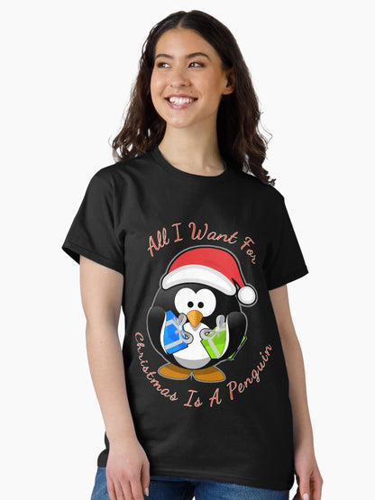 All I Want For Christmas Is A Penguin Santa Hat Gifts