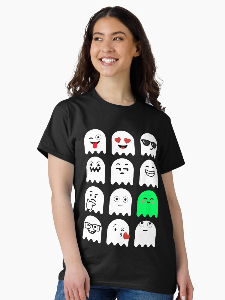 Emoji Faces Ghost White