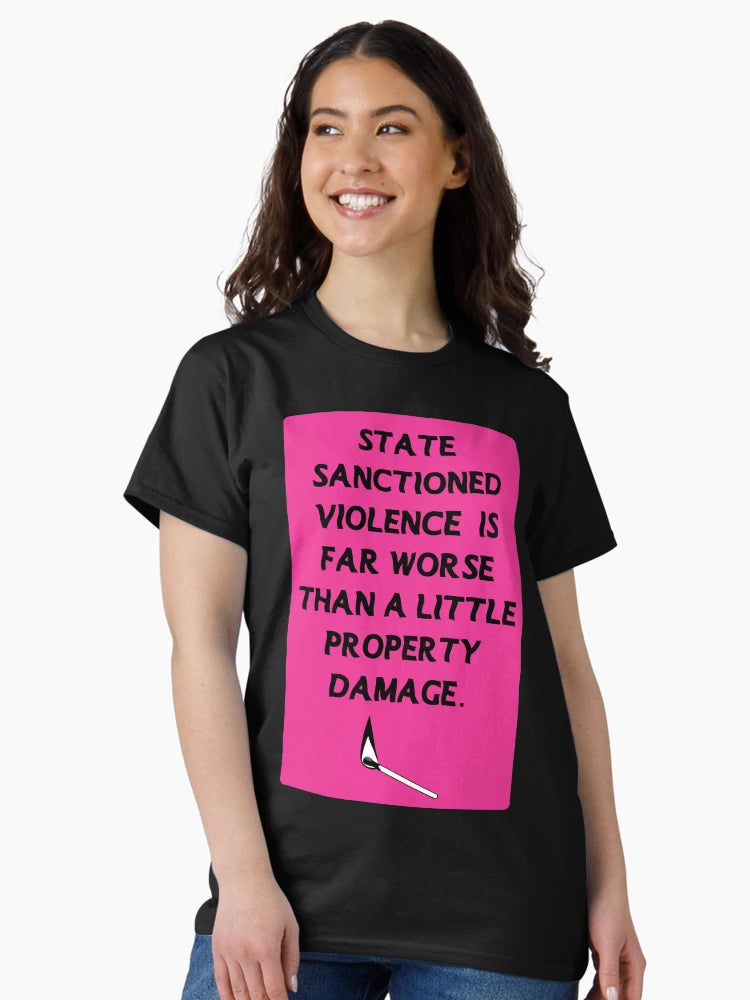 acab pink | state sanctioned violence is far worse than a little property damage
