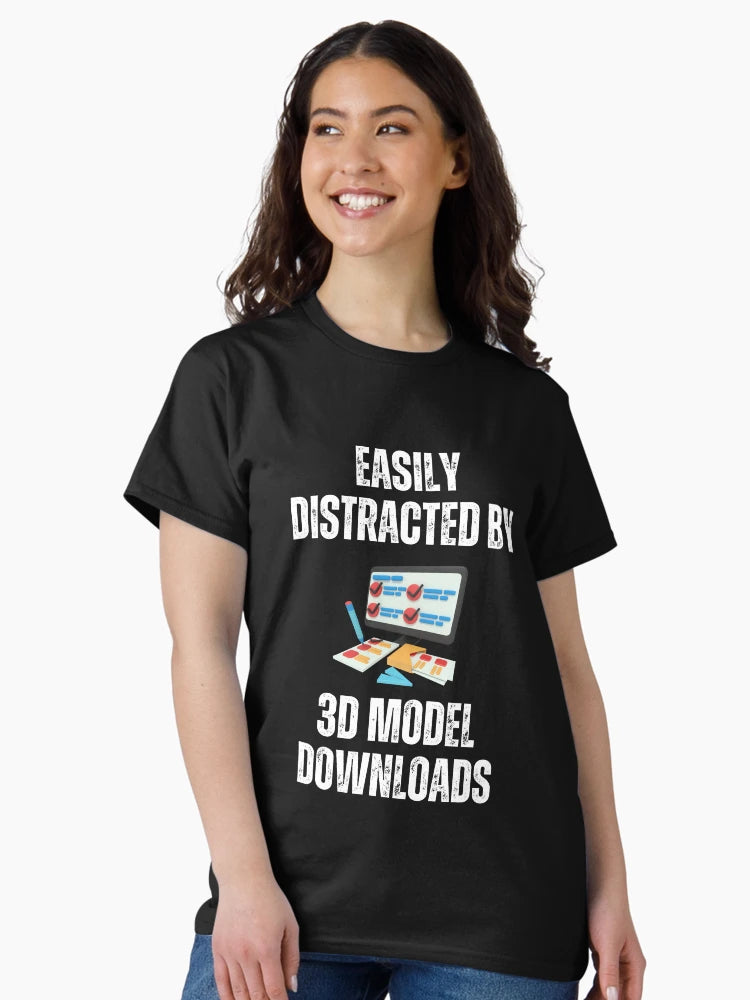 Easily Distracted By 3D Model Downloads