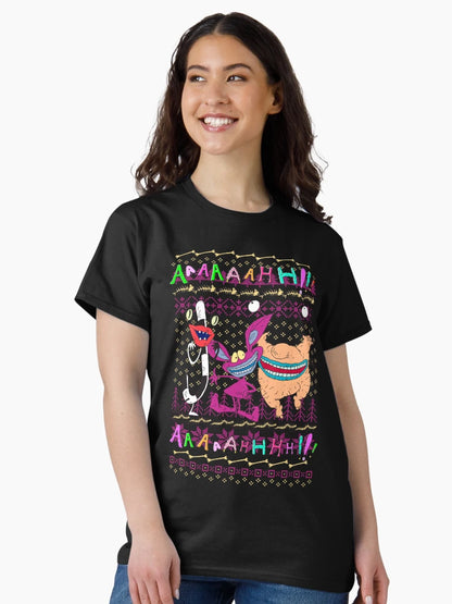 Aaahh!!! Real Monsters Christmas Scary Fun Ugly Sweater