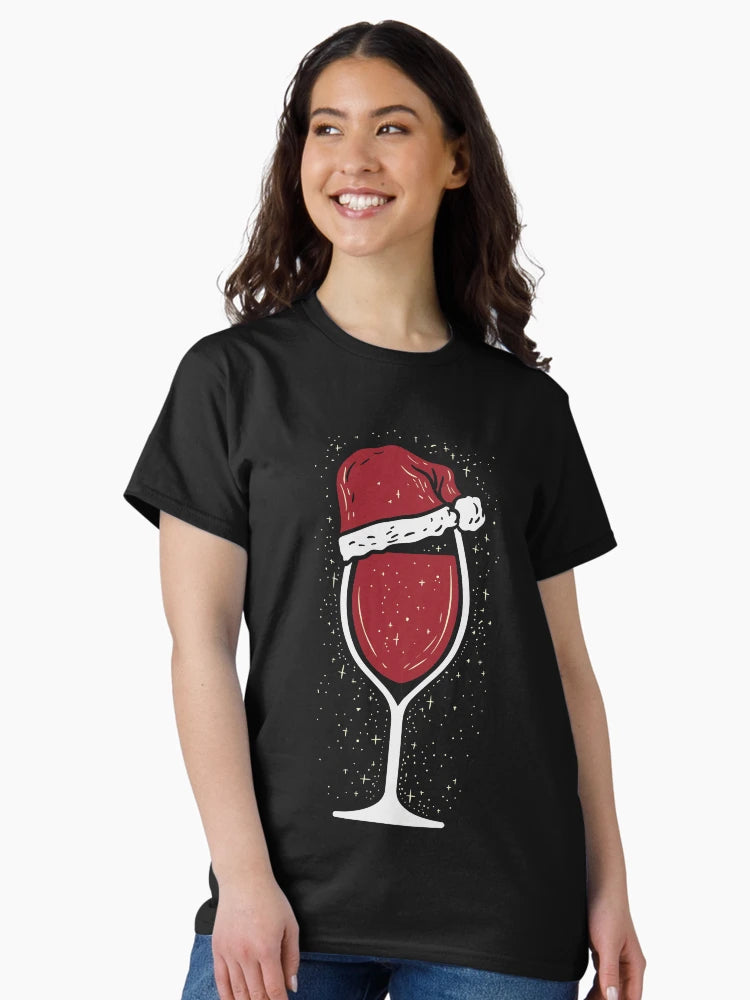 Festive drinks, mistletoe and wine