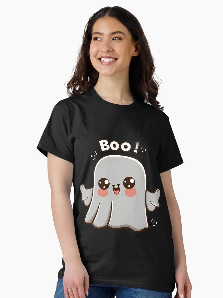 A cute ghost saying