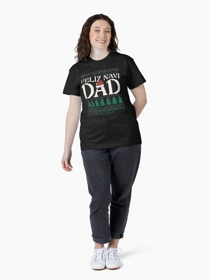 Feliz Navi Dad Ugly Christmas Sweater Funny Spanish Xmas Pun Gift For Hispanic Father