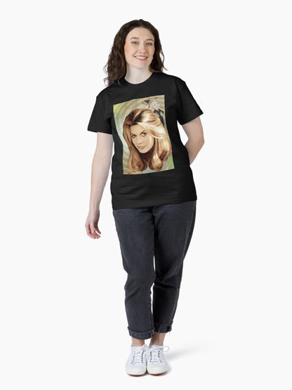 Elizabeth Montgomery as TV's Samantha from Bewitched Anaglyph 3d illustration