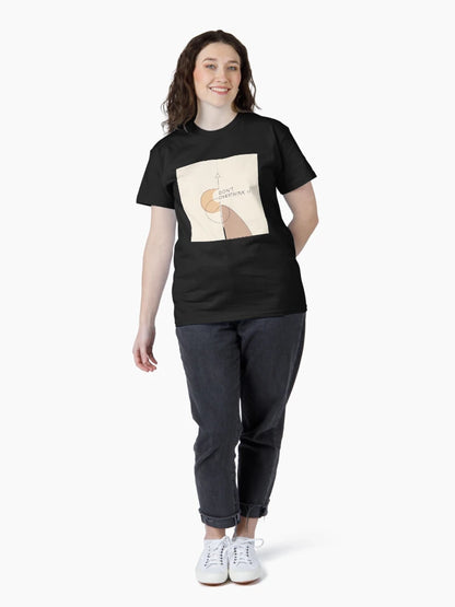 Don’t Overthink It Shirt – Minimalist Wellness Quote Tee – Modern Calm Anxiety