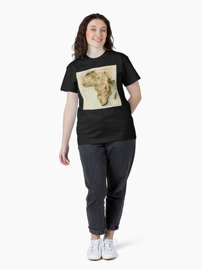 1884 Africa Relief Map 3D Digitally-Rendered