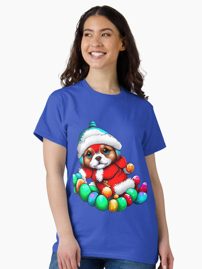 FESTIVE CUTE PUPPY COLORFUL.