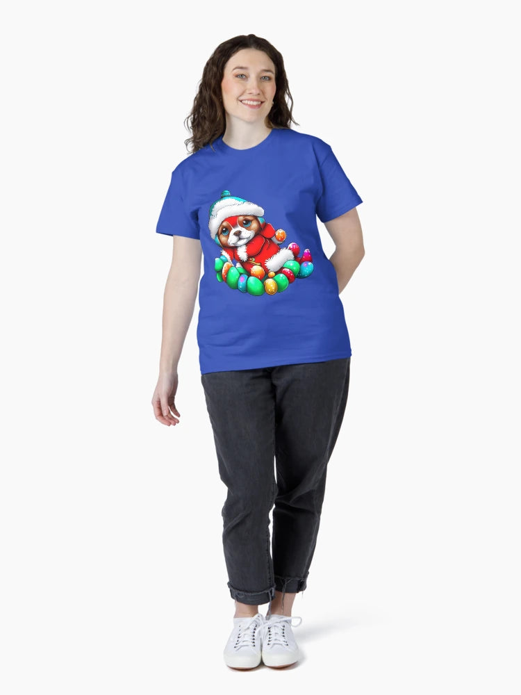 FESTIVE CUTE PUPPY COLORFUL.